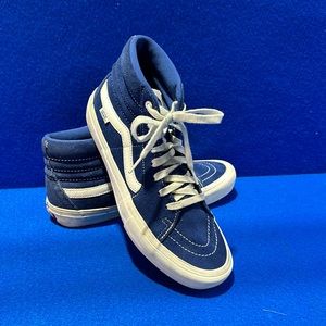 VANS SK8 HI Blue Suede. - Mens 9.0